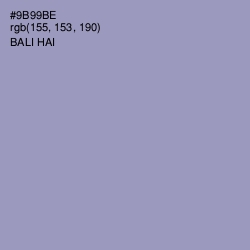 #9B99BE - Bali Hai Color Image